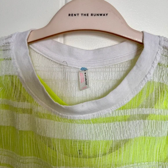 FP Movement by Free People Textured White Crop Top - Picture 2 of 4